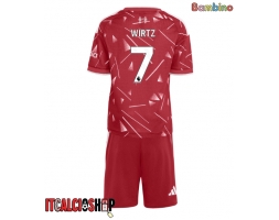 Liverpool Florian Wirtz #7 Prima Maglia Bambino 2026-27 Manica Corta (+ Pantaloni corti)